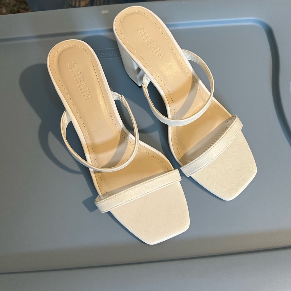 Shein Block Heel Sandals